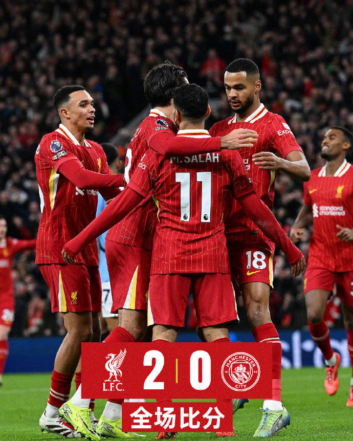 曼城连胜达到七场，雄踞积分榜榜首